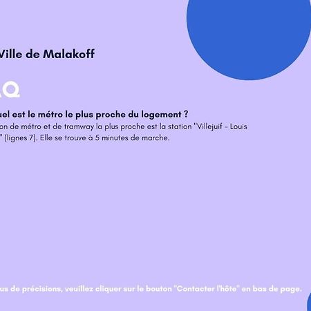 Appartement Avec Parking Et Terrasse Metro 7 Et Paris Villejuif Eksteriør bilde